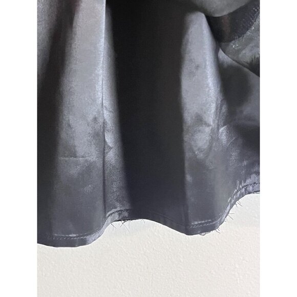 Talbots Chic Polka Dot Midi Skirt 4 Black Preppy Glitter Glam Cocktail Classic - Picture 4 of 9